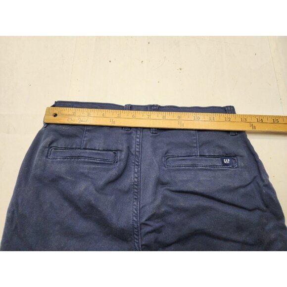 GAP Womens Stretch Skinny Ankle Chino Pants 97% Cotton 3% Spandex Blue Size 4 - Picture 6 of 8